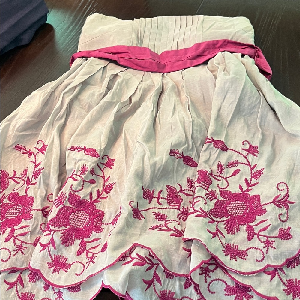 Ryu Pink Floral Embroidered dress